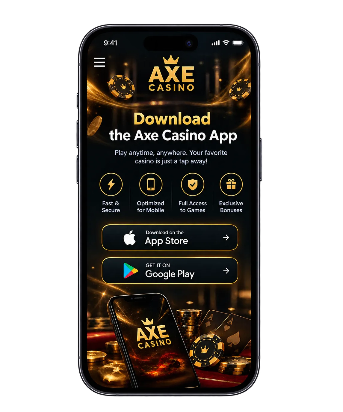 app axe casino
